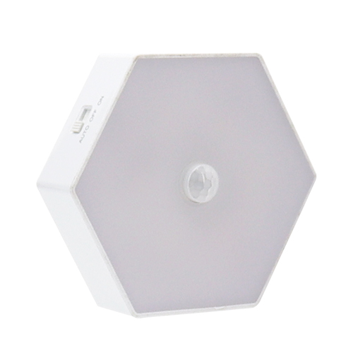 Hexagon PIR Motion Sensor + Light Sensor Night Light