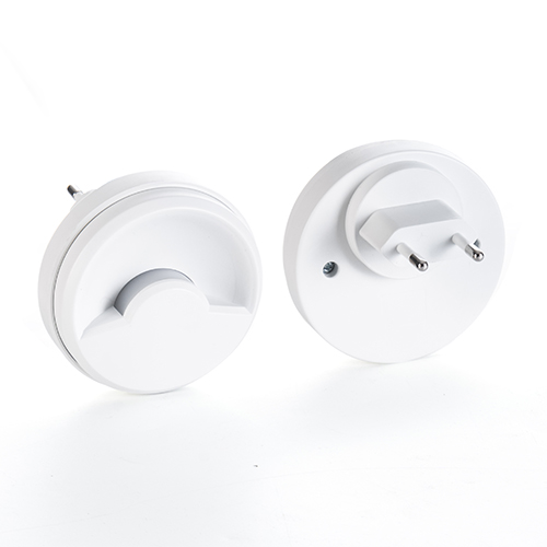 Round Light Sensor Night Light with EU Plug