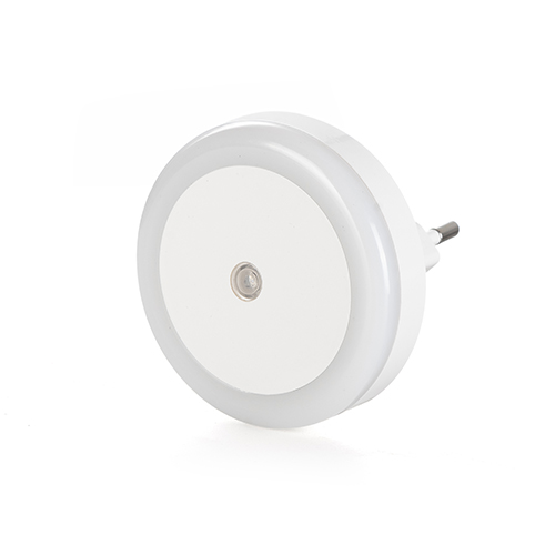 Small Round Light Sensor Night Light with EU Plug