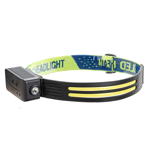 Rechargeable Soft TPU 2pcs COB Headlamp with Motion Sensor